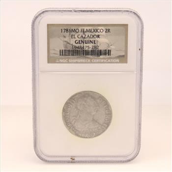 1781 Mexican Spanish Colony 2 Silver Reales