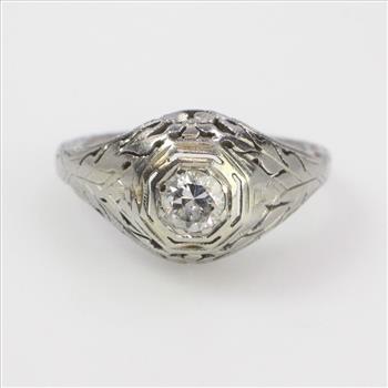 17k White Gold 2.50g Diamond Ring