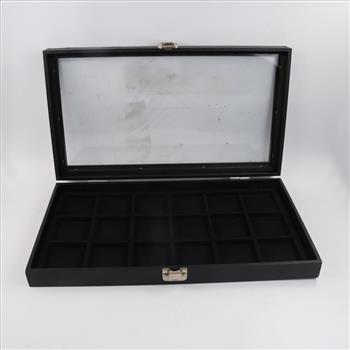 18 Pocket Watch Glass Top Display Show Case