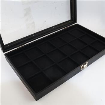 18 Pocket Watch Glass Top Display Show Case