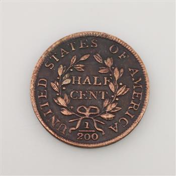 1804 Draped Bust Copper Half Cent