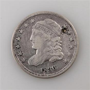 1836 US Capped Bust Silver Half Dime