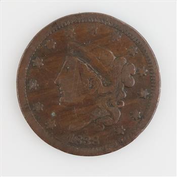 1838 US Matron Head Large Cent