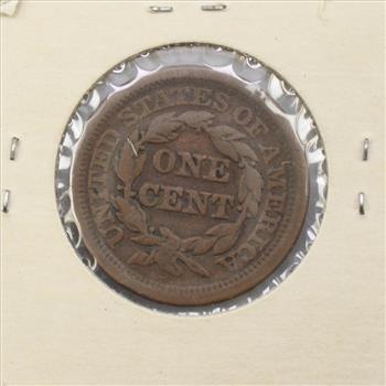 1851 US Braided Hair Large One Cent