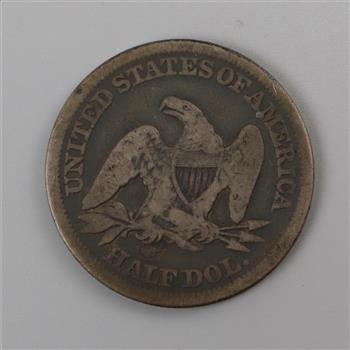 1854 Liberty Seated Silver Half Dollar