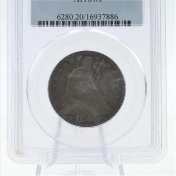 1854-O Liberty Seated With Arrows Silver Half Dollar PCGS Graded