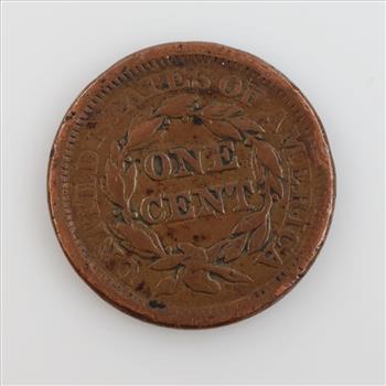 1856 Braided Hair Large One Cent