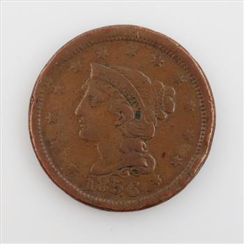 1856 Braided Hair Large One Cent