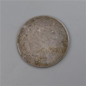 1856 Mexican First Republic Cap & Rays Silver 4 Reales