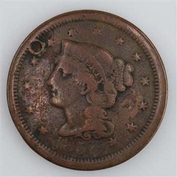 1856 US Braided Hair Large Cent
