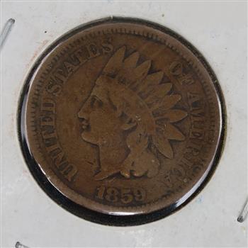 1859 US Indian Head Pennies