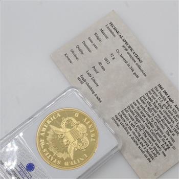 1861 GP Paquet Reverse Double Eagle Proof Replica / With COA