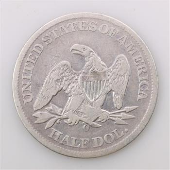1861-O Liberty Seated Silver Half Dollar