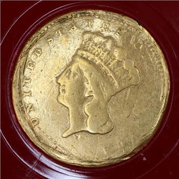 1862 US Indian Princess Gold 1 Dollar Coin
