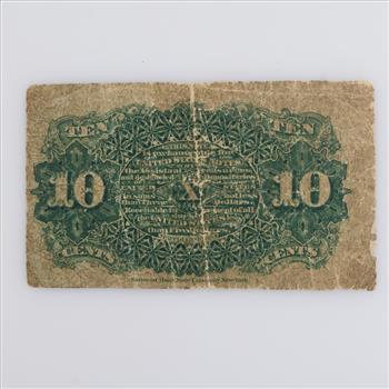1863 US 10 Cents Fractional Currency, Fr 1261