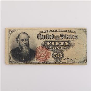 1863 US 50 Cent Fractional Currency, Fr 1376