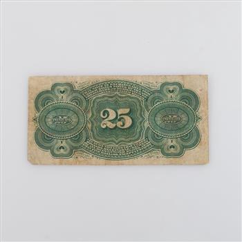 1863 US Fractional Currency 25 Cents