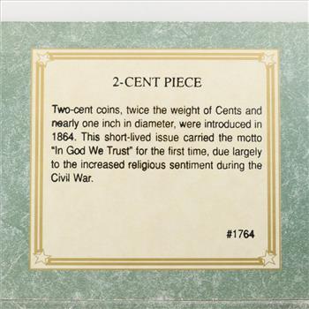 1864 Two Cent Piece Shield Coin