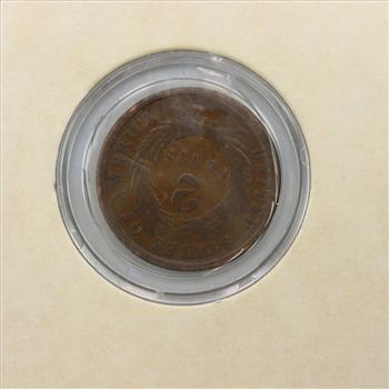 1864 Two Cent Piece Shield Coin