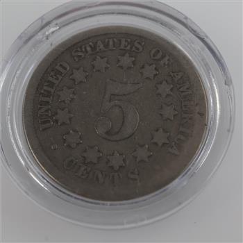 1868 US Five Cents Shield Coin
