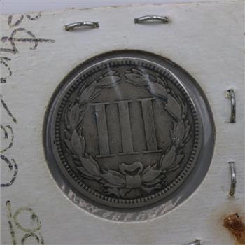 1869 US Nickel Three-Cent Piece
