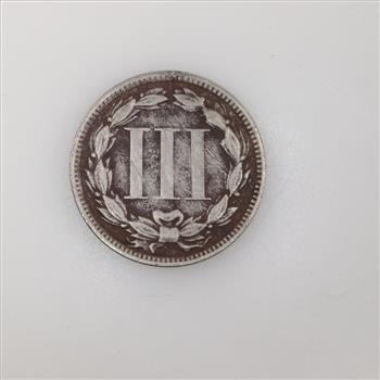 1872 US Three Cent Nickel