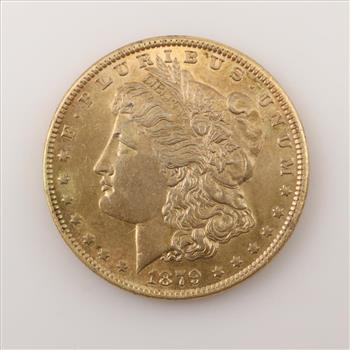 1879 Morgan Silver Dollar Gold-plated