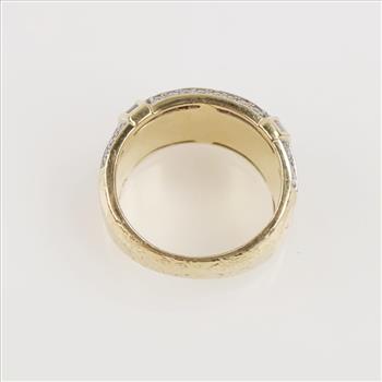 1.87cts TW Diamond 14kt Gold Ring-Evaluated By Our Certified Gemologist-AGS/GIA