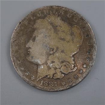 1881 US Morgan Silver Dollar
