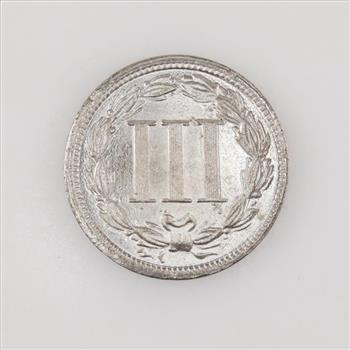 1888 Three Cent Nickel Coin