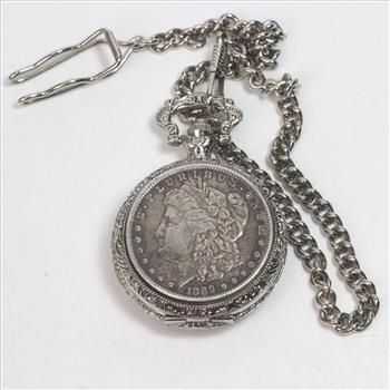 morgan silver dollar pocket watch