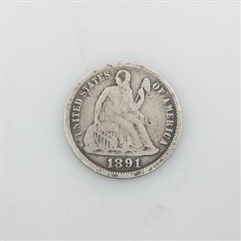 1891-O Liberty Seated Silver Dime