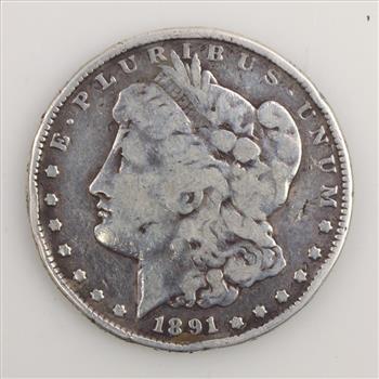1891-S US Morgan Silver Dollar