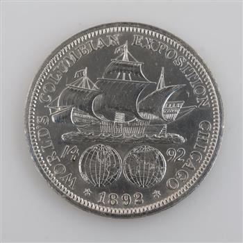 1892 Columbian Exposition Silver Half Dollar