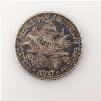 1893 US Columbian Exposition Silver Half Dollar