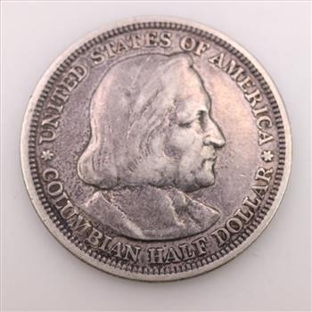 1893 US World's Columbian Exposition Silver Half Dollar
