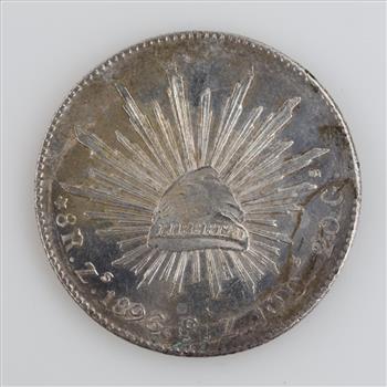 1896 Mexican Republic Silver 8 Reales