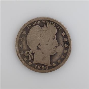 1899-O Barber Silver Quarter
