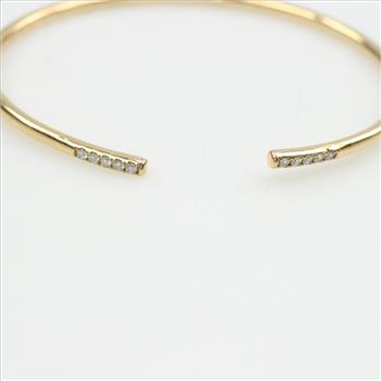 18k Gold Diamond Cuff Bracelet
