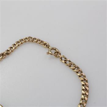 18k Gold Engraved Bracelet 3.1g