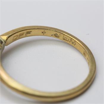 18kt Gold 2.1g Empty Setting Solitaire Engagement Ring