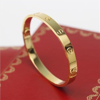 18kt Gold 32g Cartier Love Bracelet - New In Box With Certificate Of Authenticity