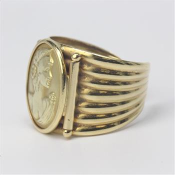 18kt Gold 5.2g Female Profile Ring