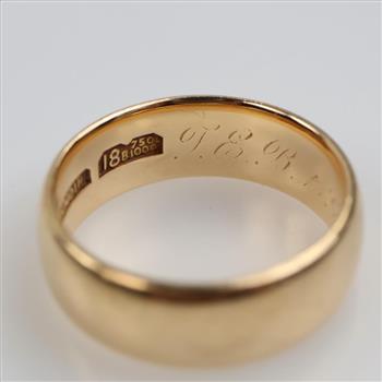 18kt Gold Band