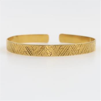 18kt Gold Bangle Bracelet