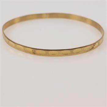 18kt Gold Bangle Bracelet