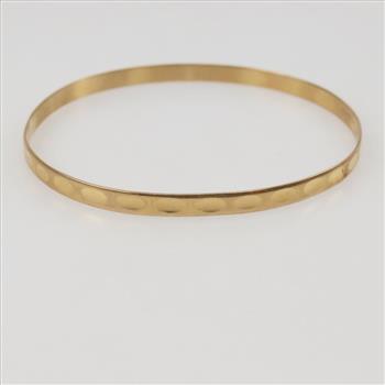 18kt Gold Bangle Bracelet