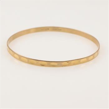18kt Gold Bangle Bracelet