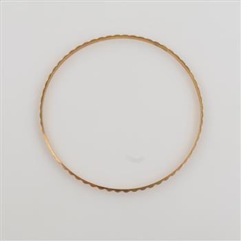 18kt Gold Bangle Bracelet