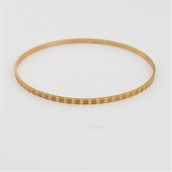 18kt Gold Bangle Bracelet
